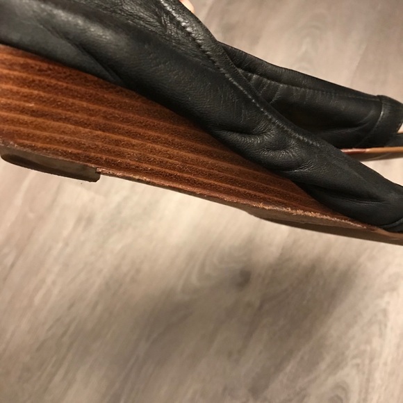 Cole haan leather nike air peep toe heels - Picture 3 of 5